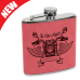 FSK615 6 oz. Light Brown Leatherette Flask.