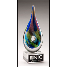 2288 Multi-Colored Art Glass Award 